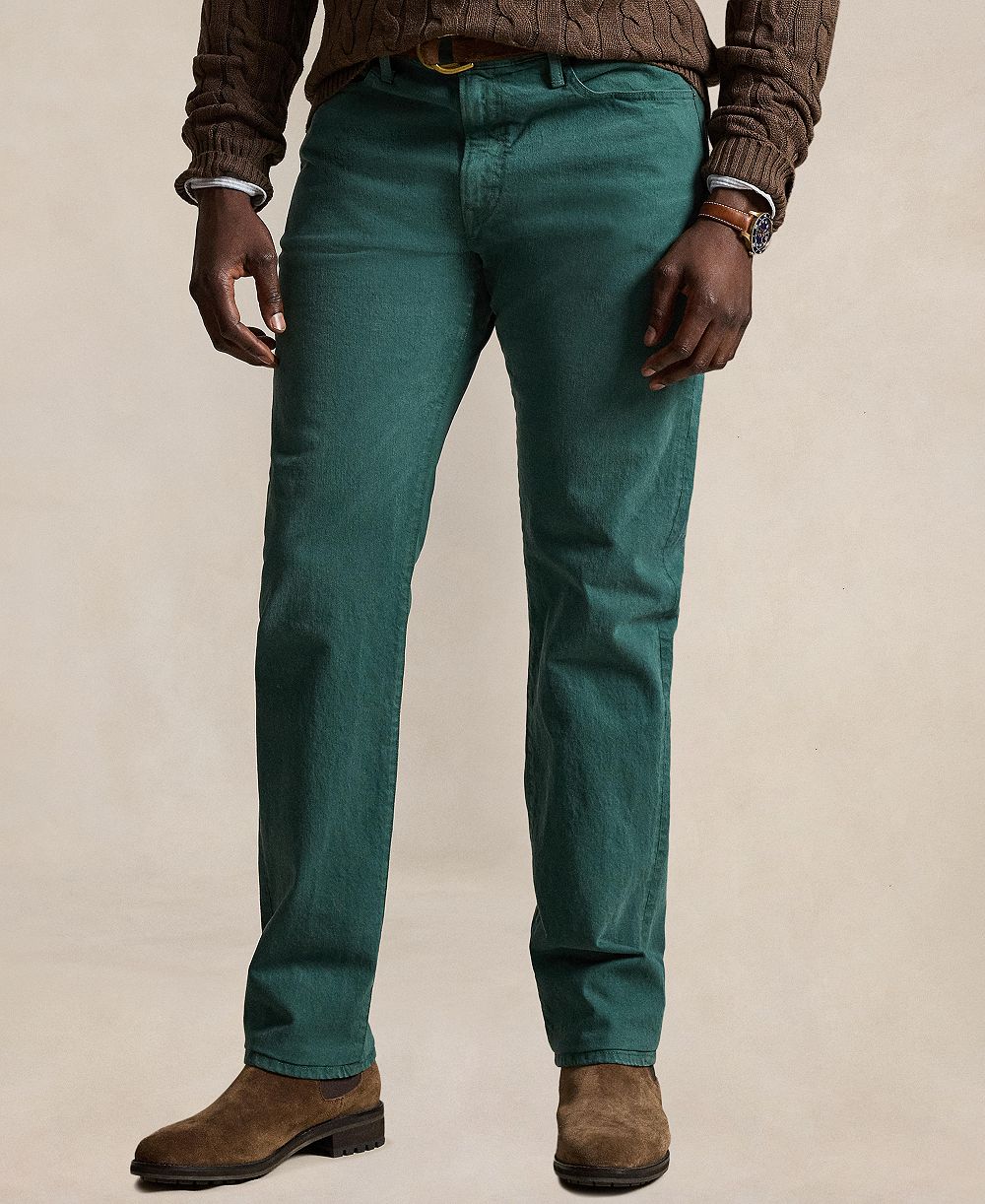 Polo Ralph Lauren Men's Big & Tall Hampton Stretch Garment-Dyed Jeans