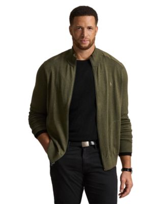 Polo Ralph Lauren мужской кардиган Hybrid Full-Zip Mockneck Channel-Quilted Big & Tall