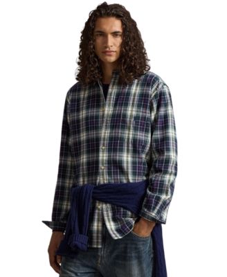 Polo Ralph Lauren мужская классическая оксфордская рубашка в клетку