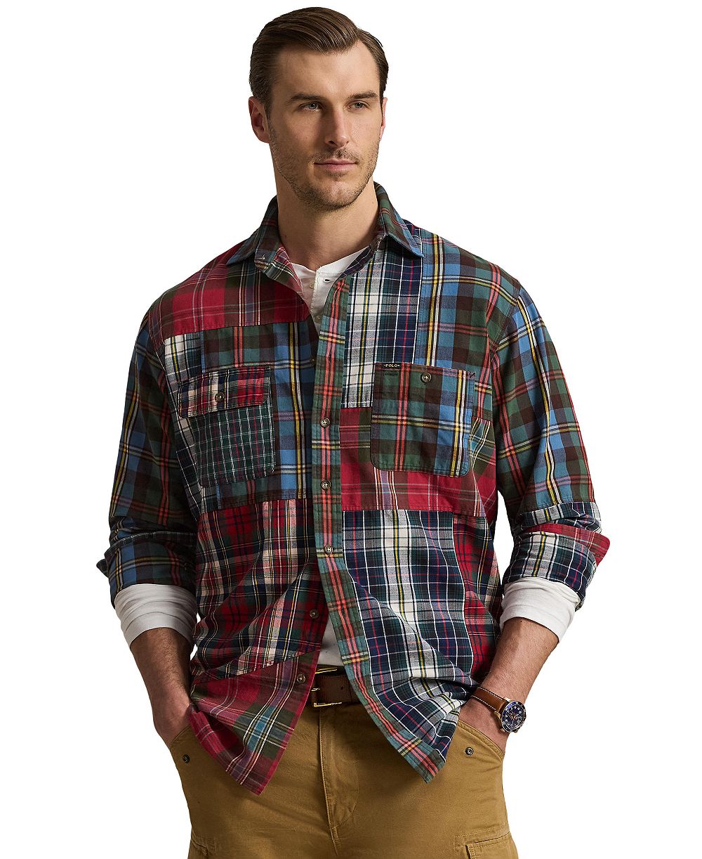 Polo Ralph Lauren Men's Patchwork Plaid Oxford Workshirt