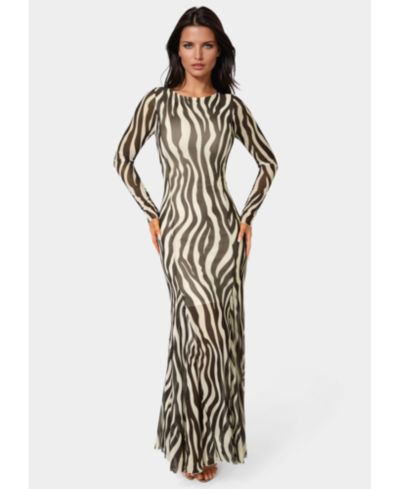 Женское платье Bebe с длинным рукавом из сетки</div>