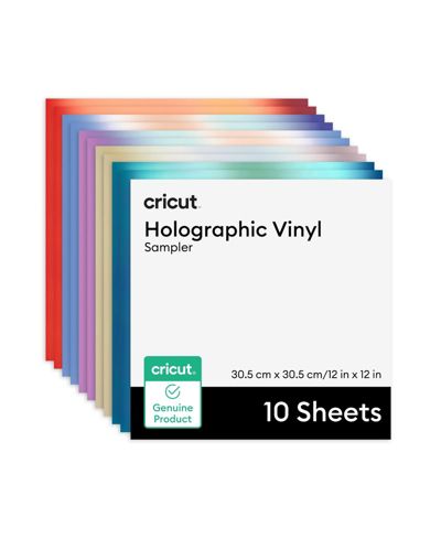 Cricut Holographic Vinyl Permanent, Mythical Sampler - 12 in x 12 in Sheets