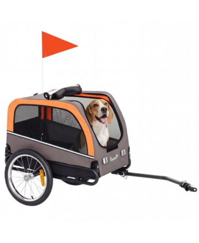 PawHut Dog Bike Trailer, Pet Cart Wagon Cart Carrier Attachment