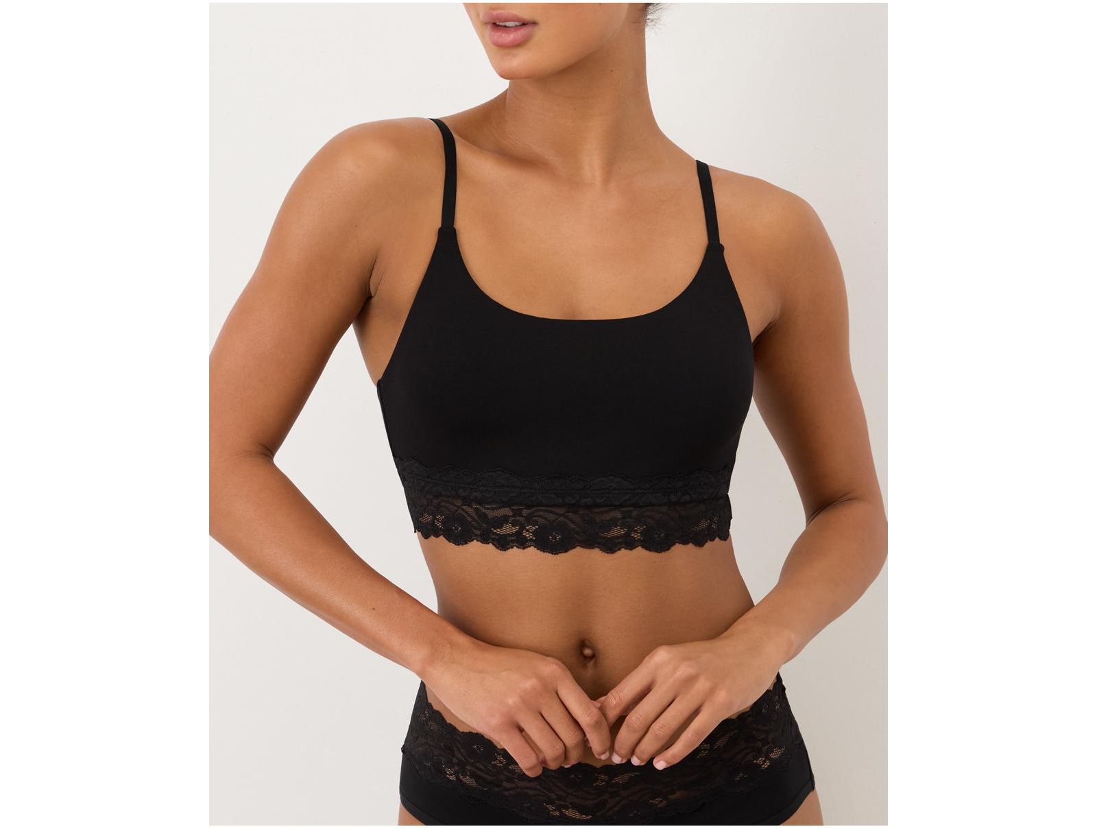 Pact Women's Lace Modern Scoop Bralette Made With Organic Cotton
