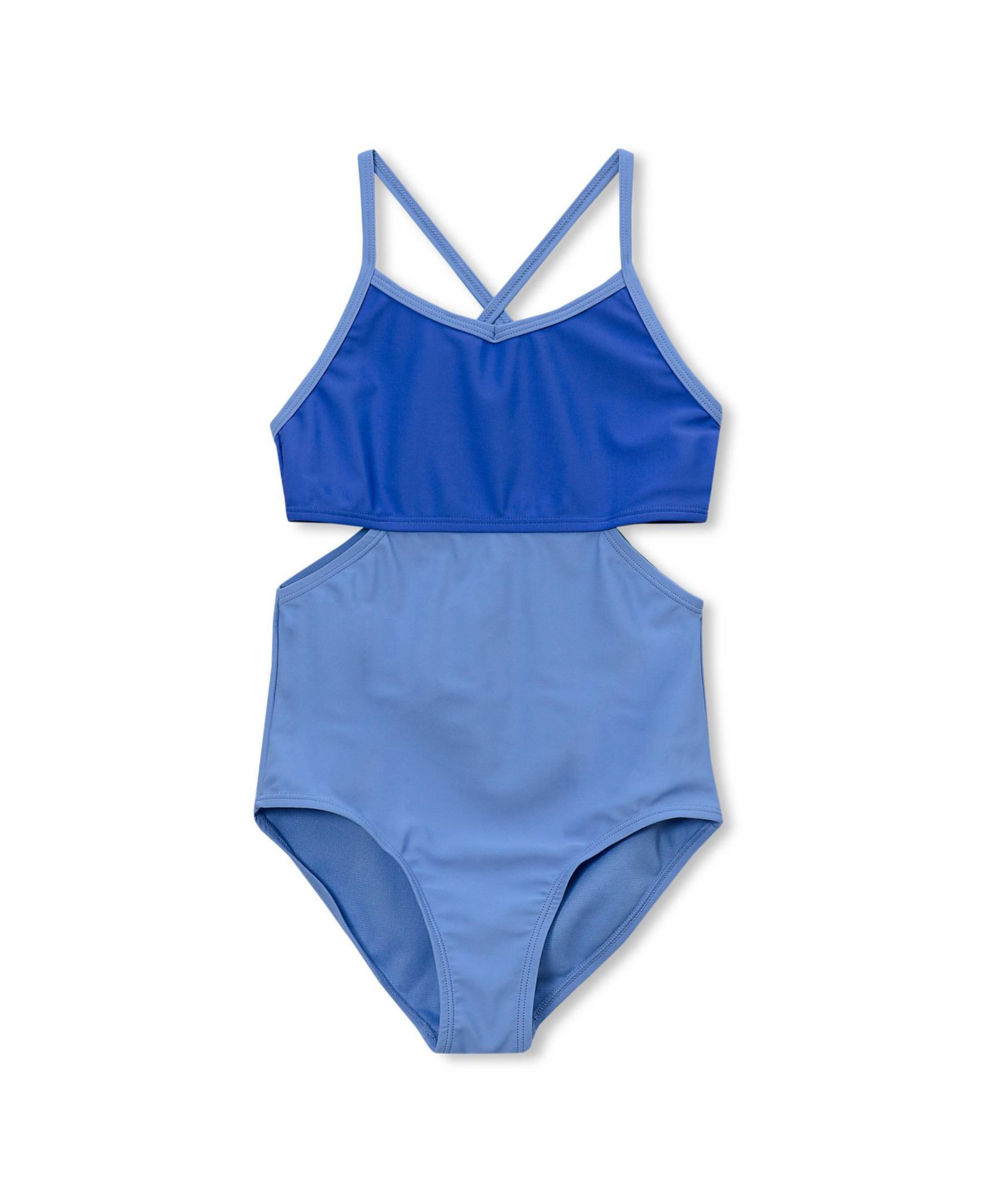 Lands' End Girls X-Back One Piece Swimsuit
