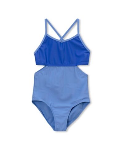 Lands' End Girls X-Back One Piece Swimsuit