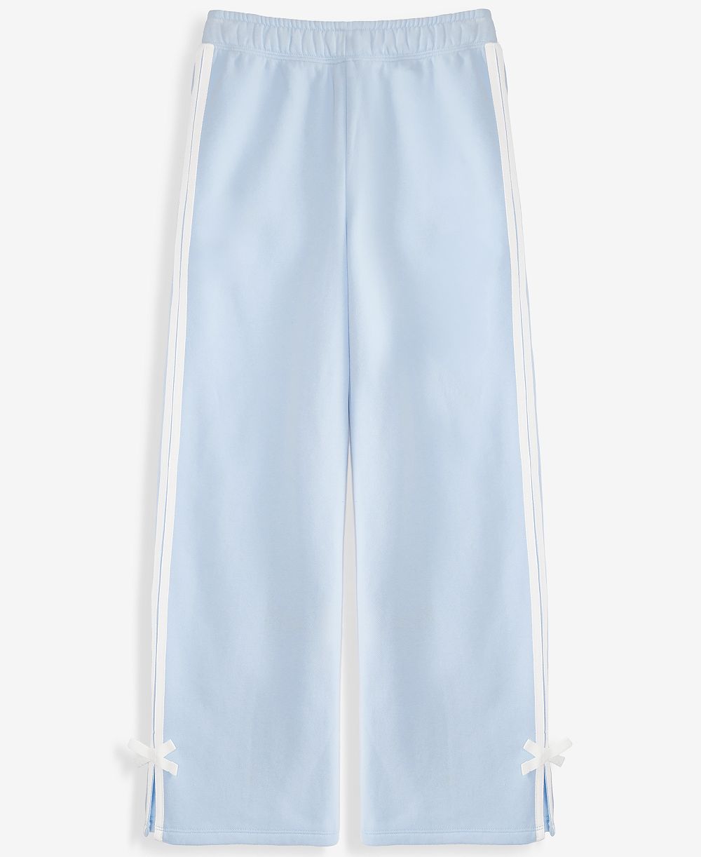 Epic Threads Girls' XS-XL Bow-Detail Wide-Leg Fleece Sweatpants, Macy's Exclusive