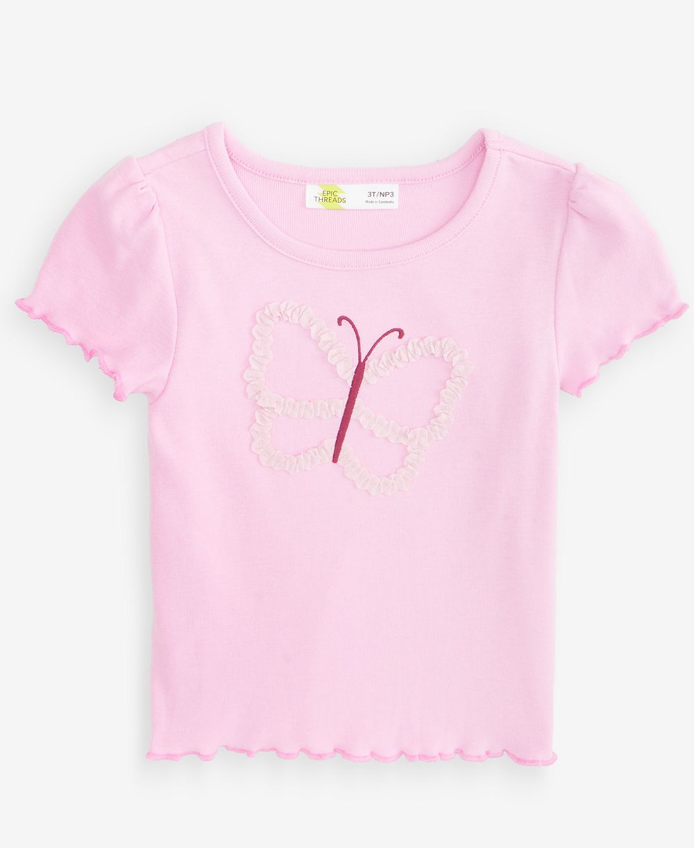 Детская футболка Epic Threads Butterfly Ribbed T-Shirt