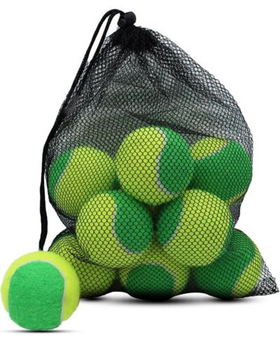 Magicorange Pack of 20 Low Compression Stage Tennis Balls for Beginners and Youth Training 75 Percent Lower Pressure Practice Balls with Mesh Bag