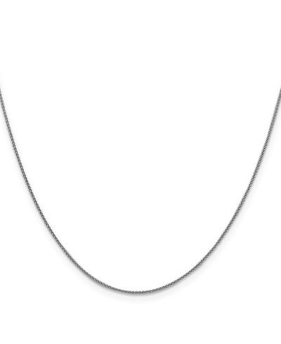 Ожерелье Curata Jewelry Spiga Chain 1mm 18k Gold Italian Sparkle-Cut