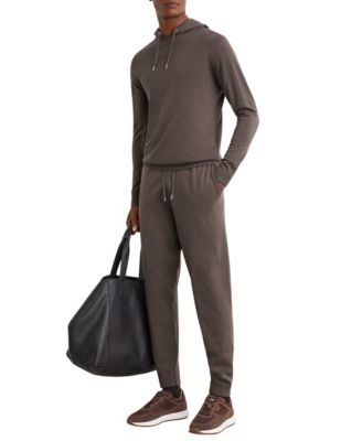 REISS Men's Holland Merino Wool Slim-Fit Long-Sleeve Hoodie