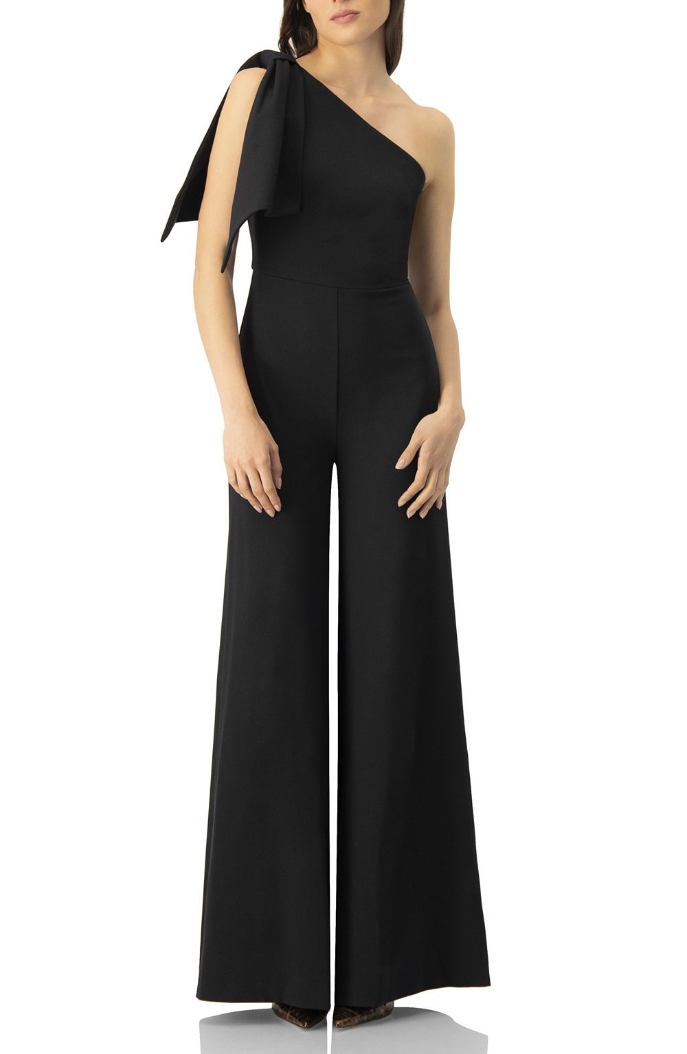 Ivonne Women's One-Shoulder Wide-Leg Jumpsuit