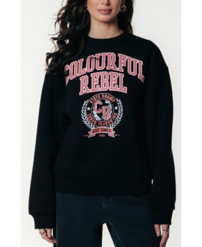 Женское свитшот Colourful Rebel CR Varsity Relaxed