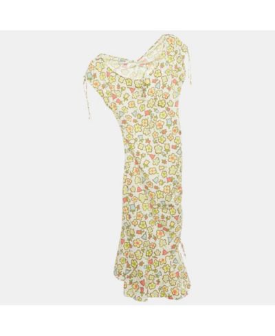 Pre-Owned Moschino Women's Cheap And Chic Floral Print Cotton Short Dress