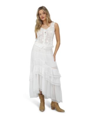 Belle & Bloom Women's Belle and Bloom Wanderlace Ruffle Maxi Skirt