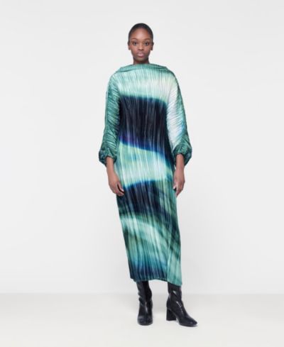 Женское платье Leem Printed Plisse Batwing