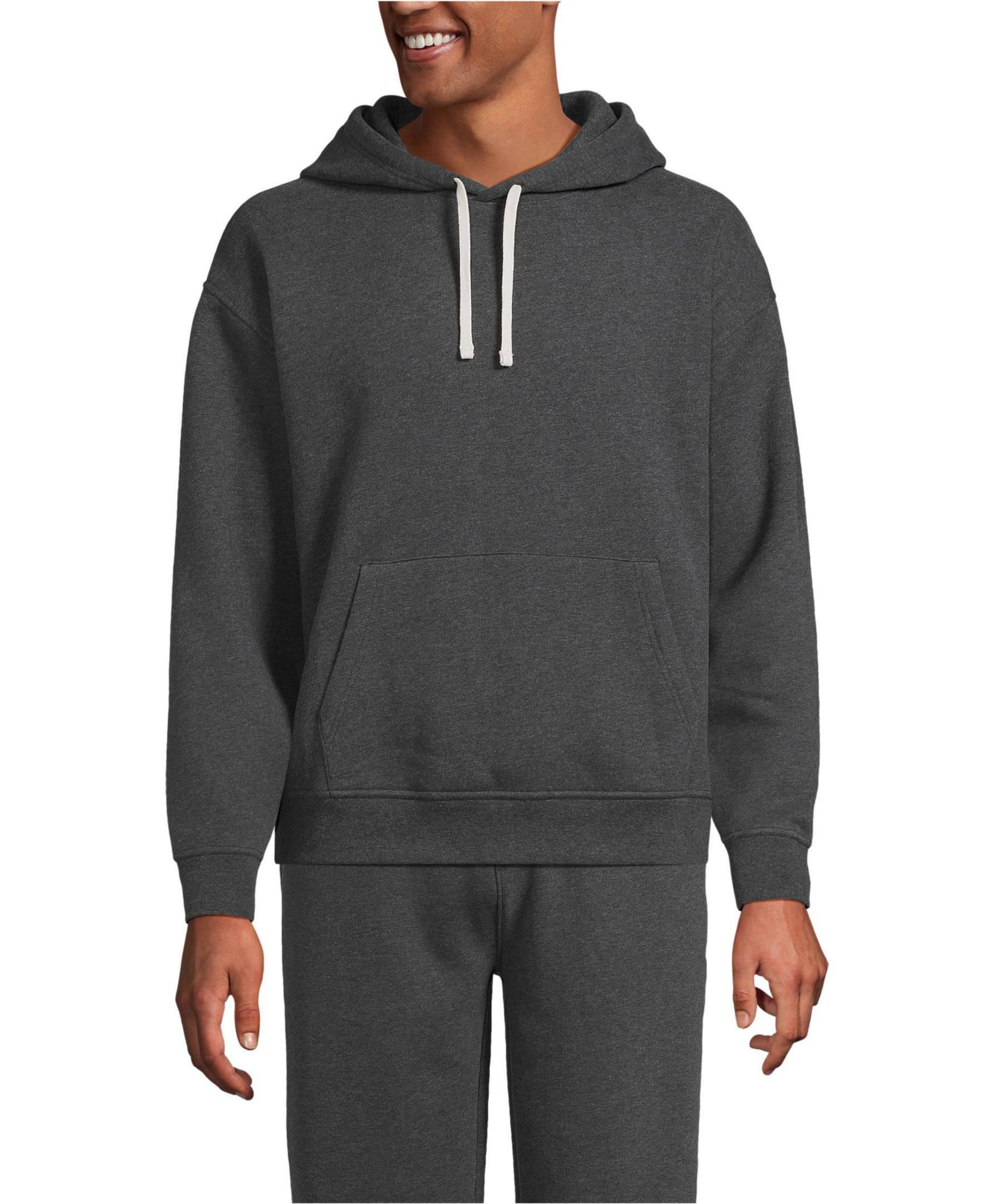 Толстовка Lands' End Men's Long Sleeve Serious Sweats Oversized Hoodie