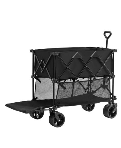 Mecale складная тележка Double Decker, 400L грузовой складной карт с колесами All-Terrain