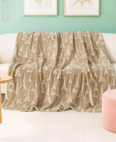 Boho Living Oversized Plush Throw, 60" x 70"
