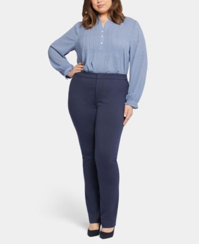 NYDJ Plus Size узкие брюки Slim Trouser Mid-Rise