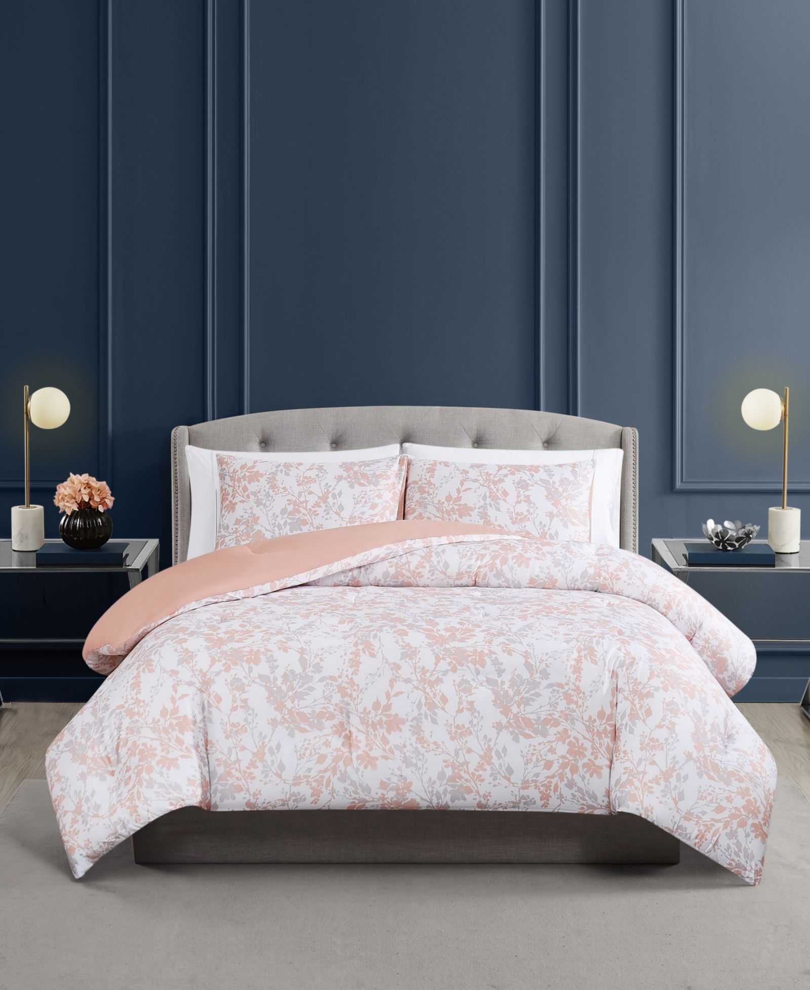 Vince Camuto Blossom Vines 3-Pc. Duvet Cover Set, King