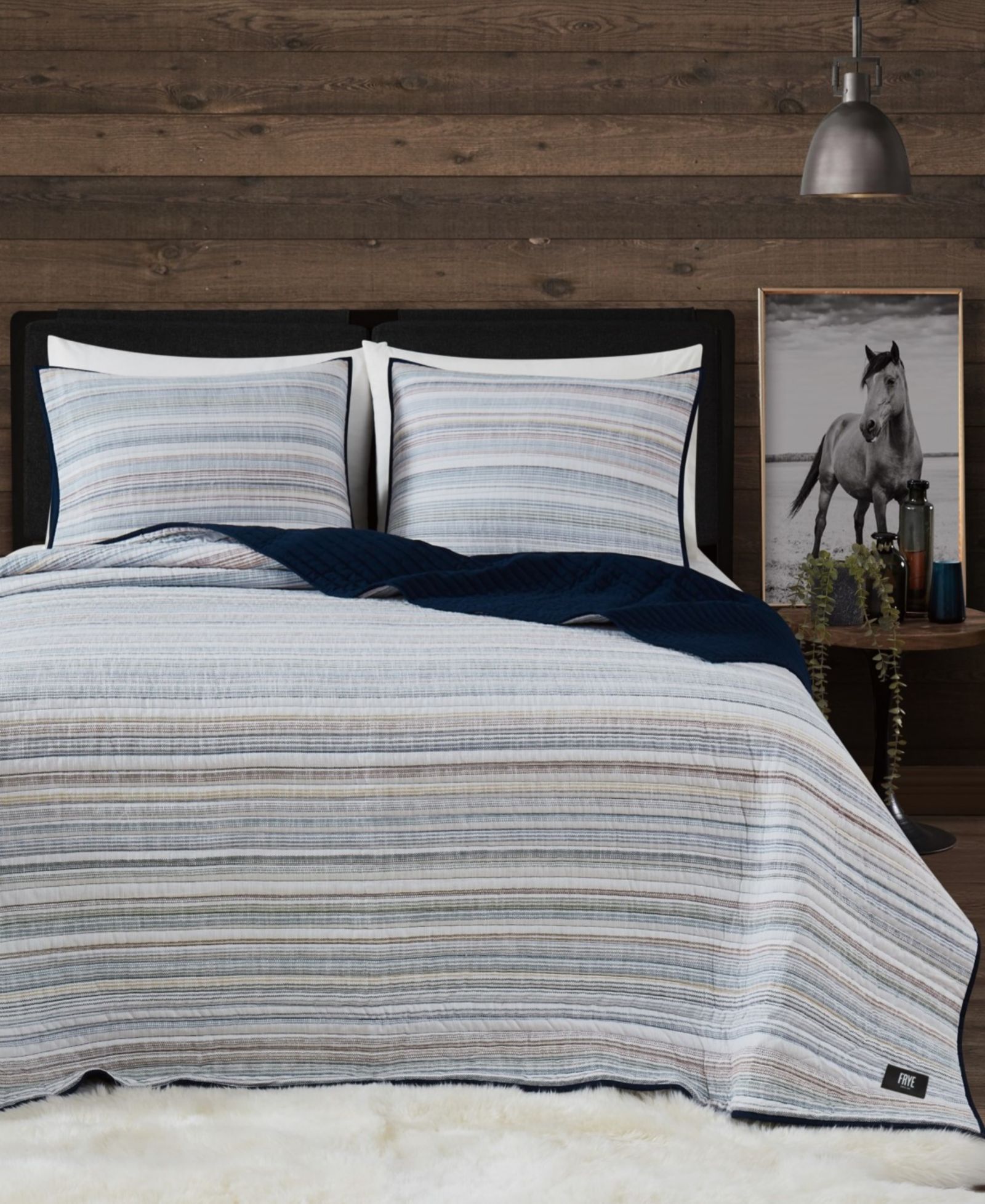 Frye Layton Yarn Dyed Cotton 3-Pc. Quilt Set, King
