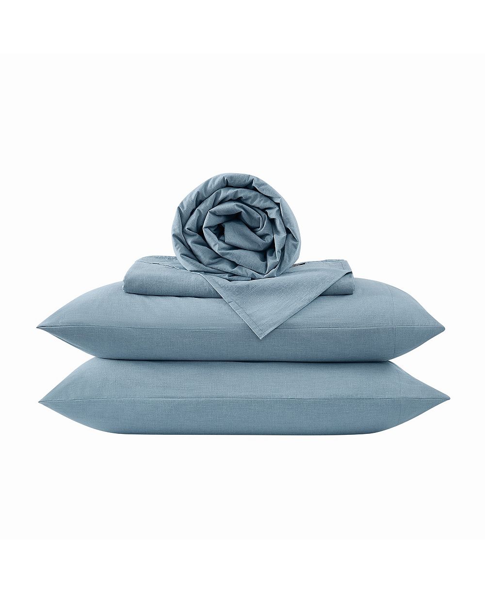 Комплект из 4 предметов Frye Dusted Denim CVC 200 Thread Count, Queen