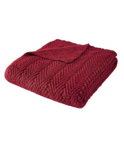 Frye Chevron Faux Mohair Throw, 50" x 70"
