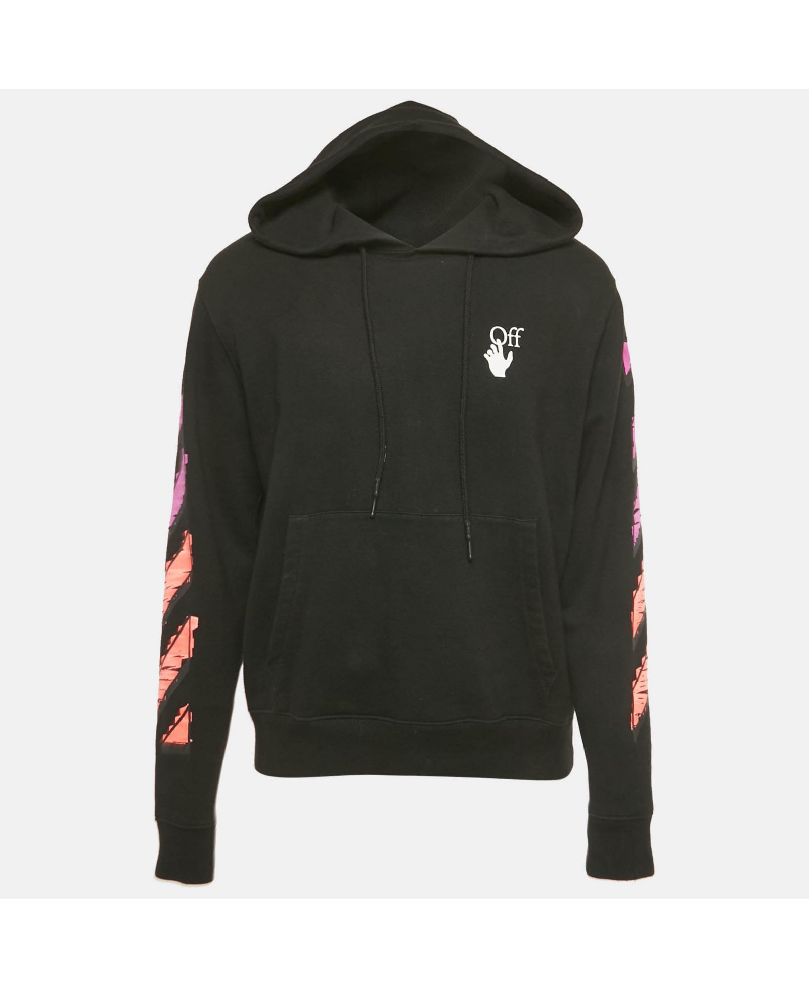 Off-White Мужское хлопковое худи с принтом Arrow, б/у