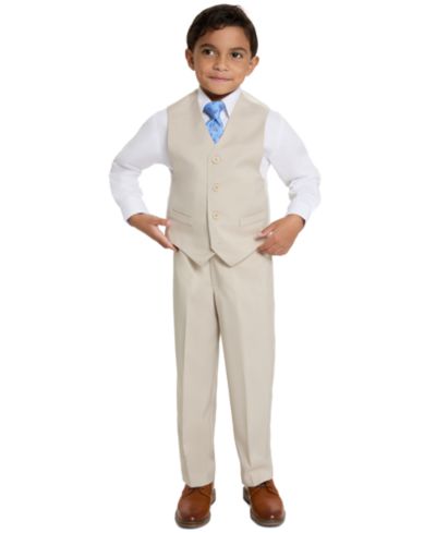 Комплект Haggar SmartWash для мальчиков (жилет, брюки, рубашка и галстук), 4-Piece Set