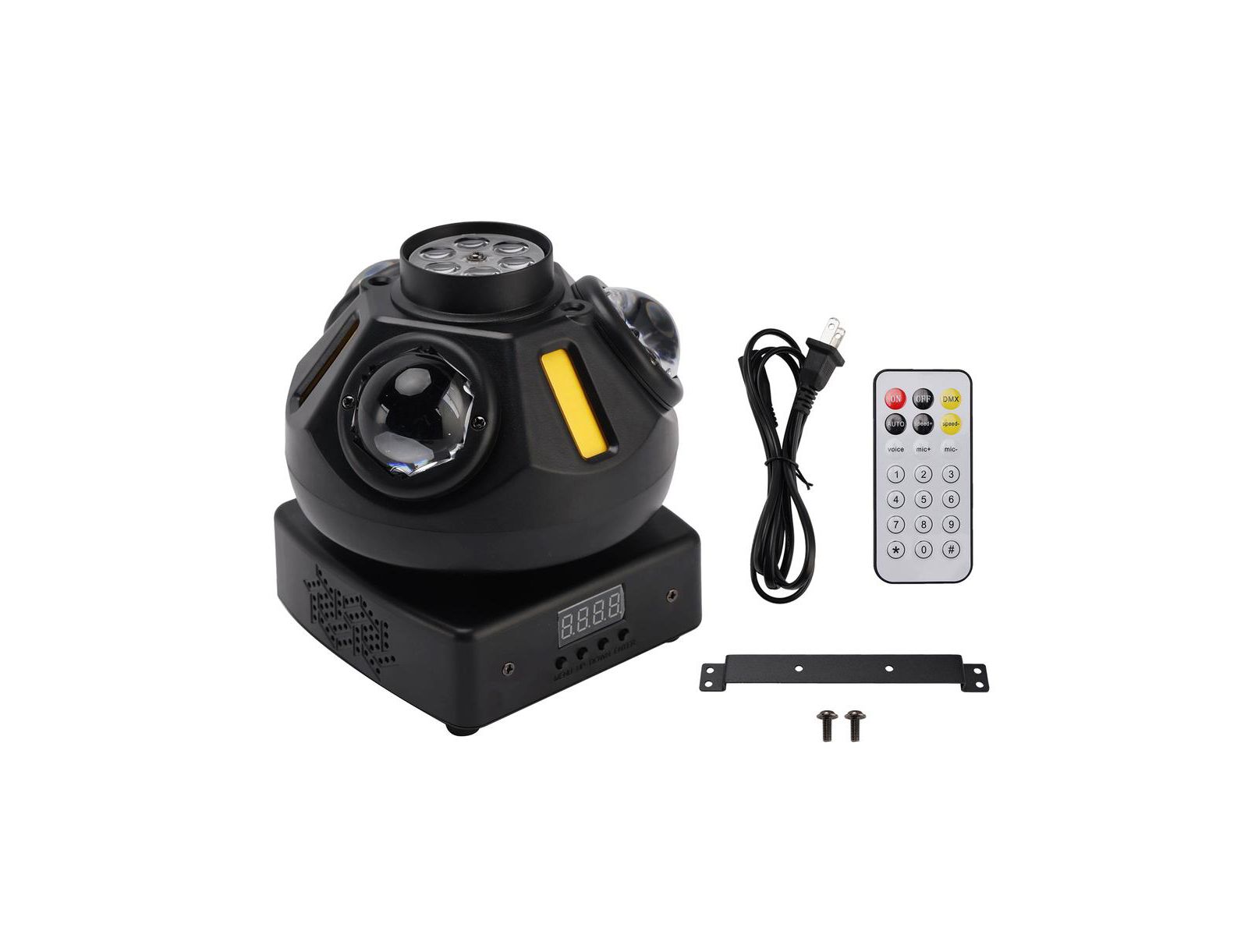 Световой шар Artudatech 3-Head Magic Ball Beam Light с вращением 360° и режимами DMX & Auto