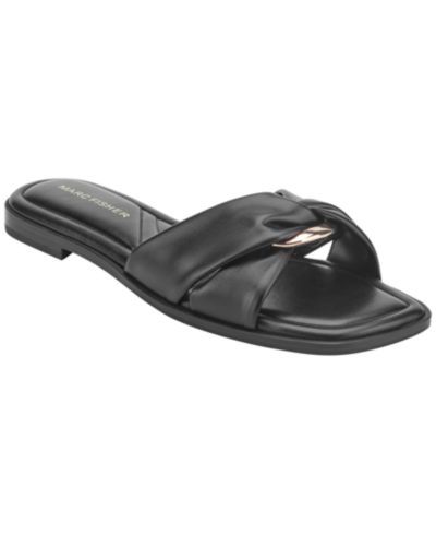 Marc Fisher Women's Fida Flat Slip-On Sandals