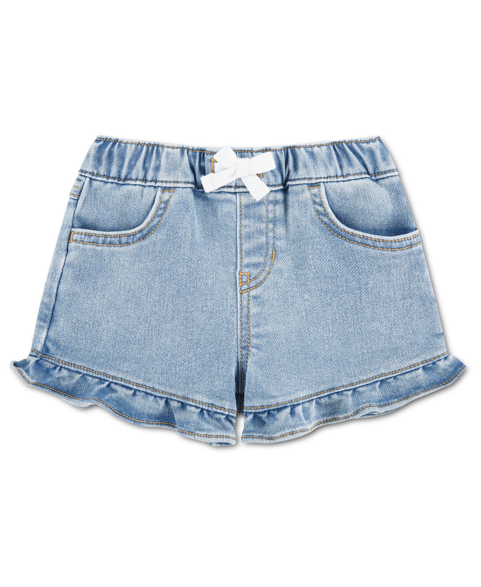 abercrombie kids Baby Girls' Pull-On Denim Ruffle Shorts