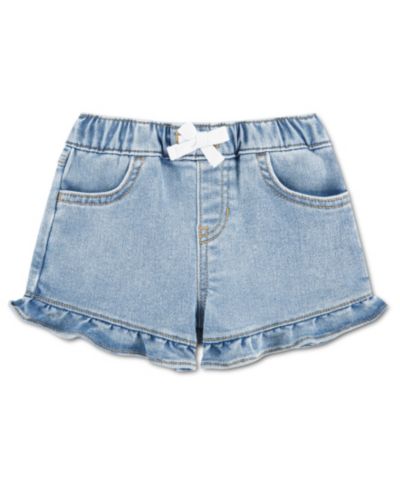 Детский Elie Abercrombie Baby Girls' джинсовыеuals சூர шорты с оборками