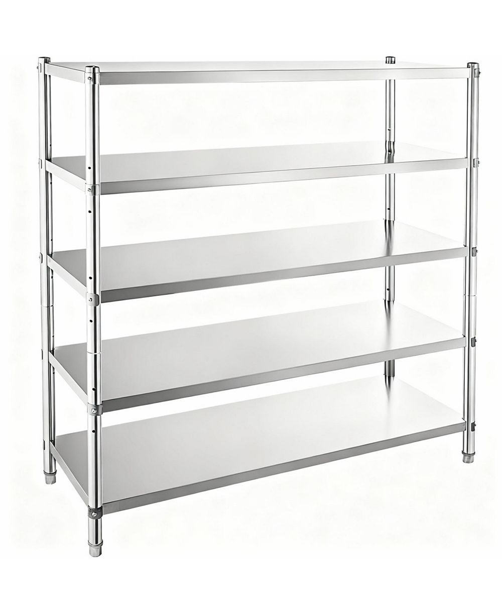 YIGII Stainless Steel Shelving Unit - Adjustable, Durable, Heavy Duty