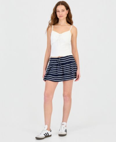 Sincerely Jules Juniors' Tiered Drawstring Mini Skort