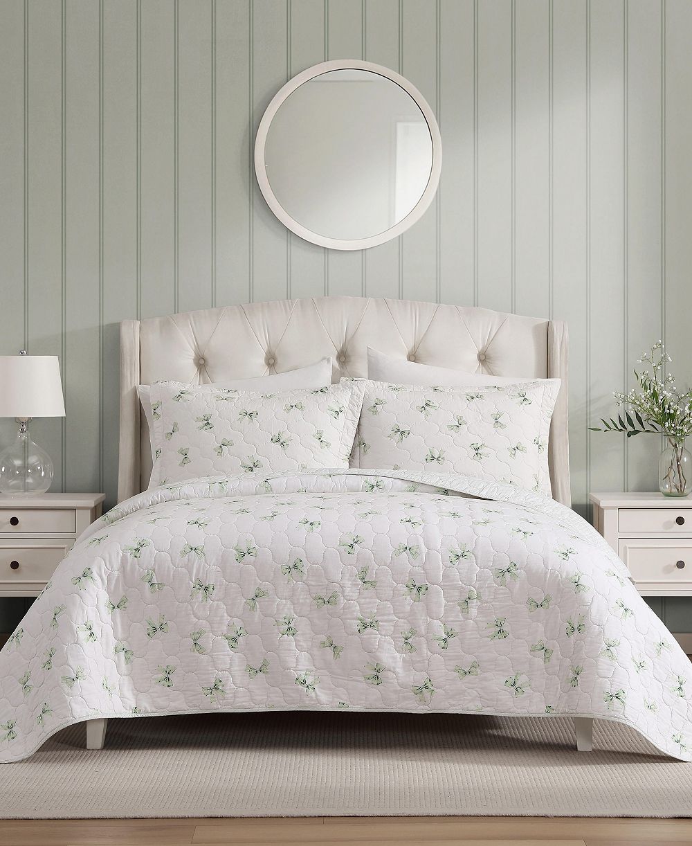 Laura Ashley стеганый комплект из 2 предметов Bouncy Bows, Twin