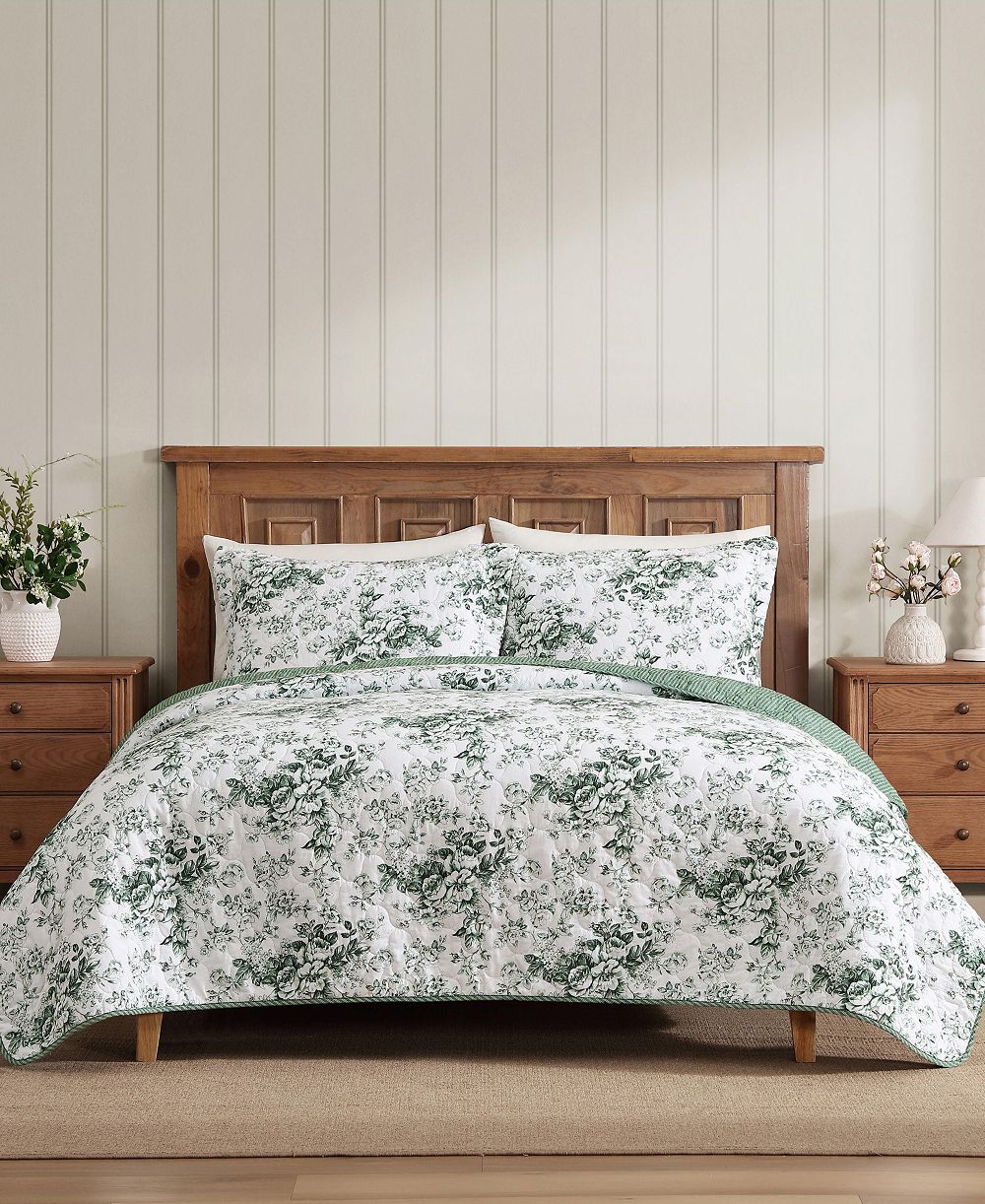 Стяжка Laura Ashley Toile Delight Reversible 3-Pc. King