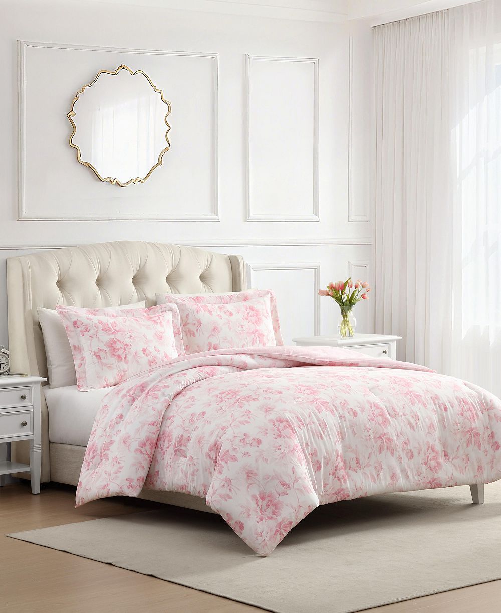 Laura Ashley Anja Textured Toile 2-Pc. Comforter Set, Twin