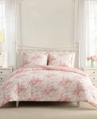 Laura Ashley Toile Delight 3-Pc. Comforter Set, King