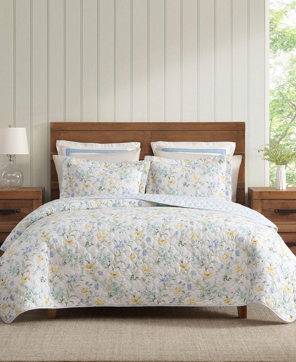 Laura Ashley Poppy Meadow reversible набор стеганых одеял 2 шт., Twin