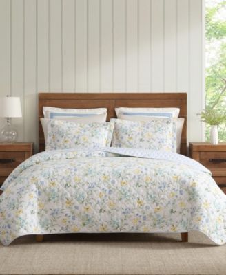 Laura Ashley Poppy Meadow reversible набор стеганых одеял 2 шт., Twin