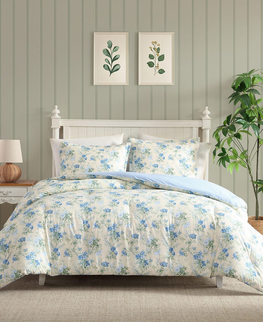 Laura Ashley Blossom Dance 3-Pc. Comforter Set, King
