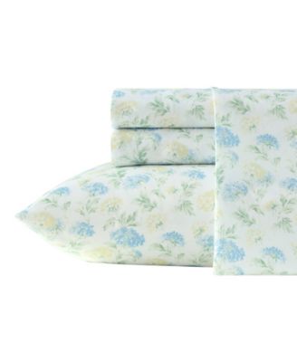 Комплект постельного белья Laura Ashley Printed Satin Edwina 4-Pc. King
