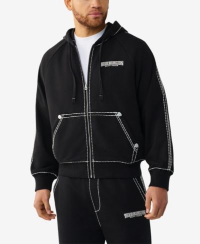 True Religion Men's Long-Sleeve Boxy Sweatshirt