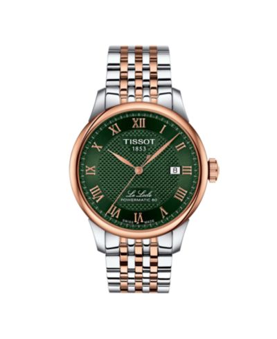 Tissot Men's Powermatic Green Dial Stainless Steel Watch, 39.30mm
