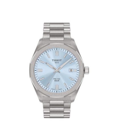 Tissot Мужские солнечные швейцарские часы из нержавеющей стали, 39mm