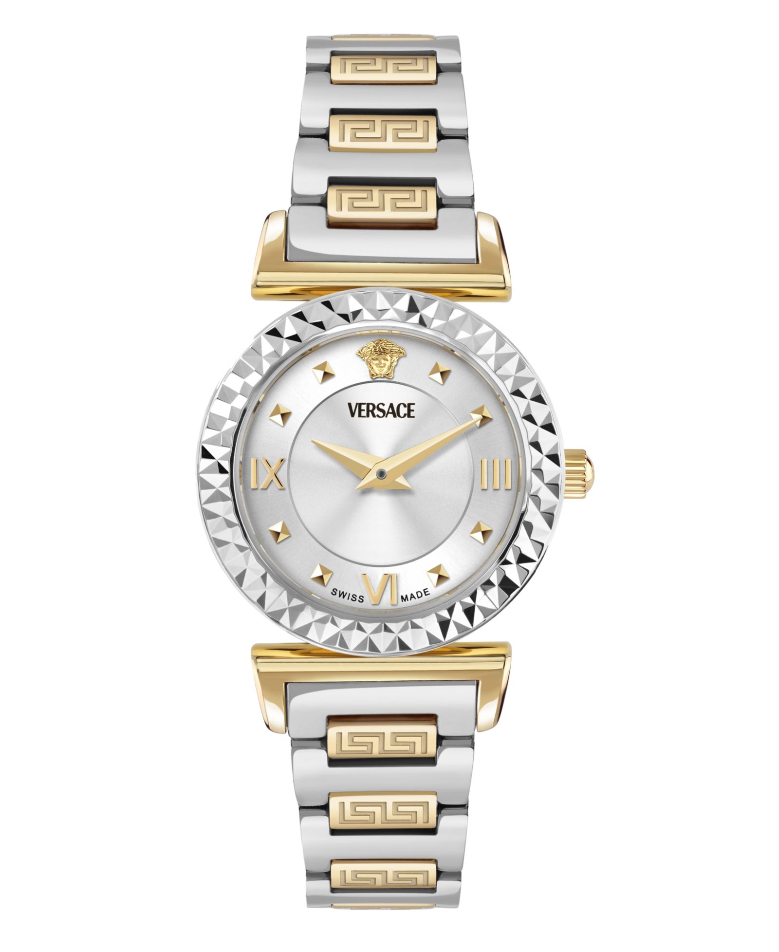 Versace часы наручные Women's Mini Vanity Two-Tone Stainless Steel, 27mm