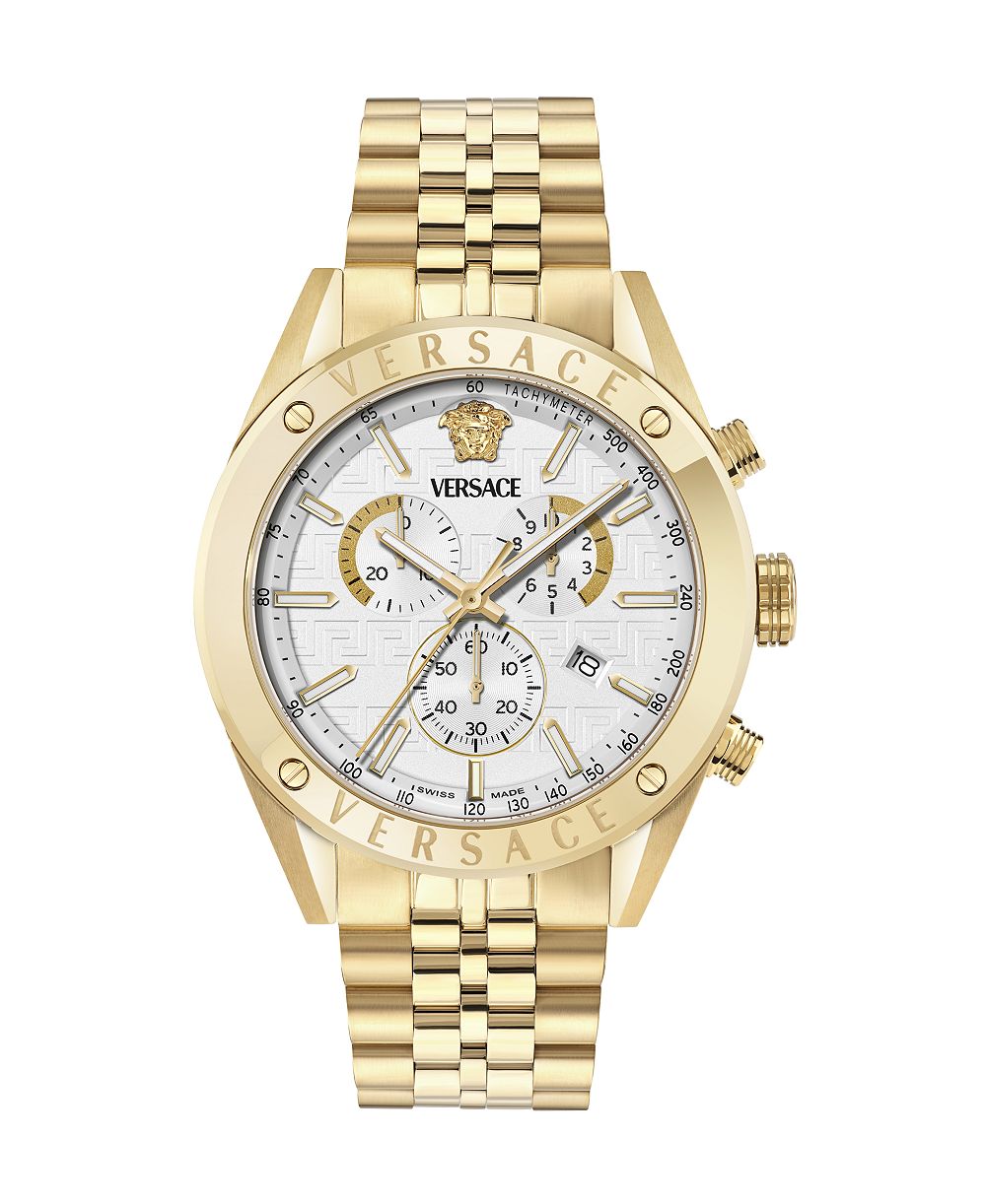 Мужские наручные часы Versace Athletic IP Yellow Gold Stainless Steel, 44mm