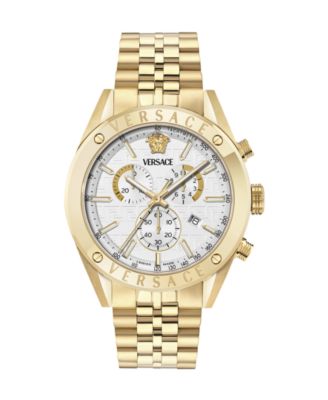 Versace Men's Athletic IP Yellow Gold Stainless Steel Bracelet Watch, 44mm